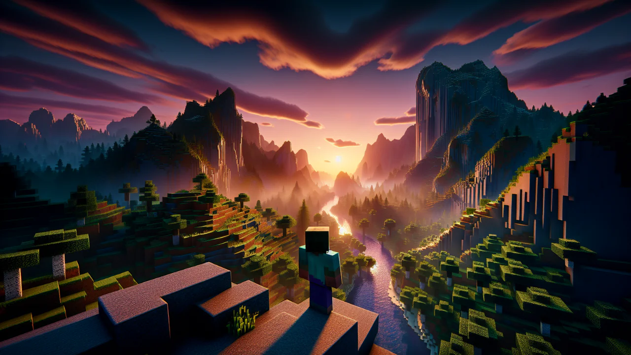 Minecraft Cinematic Images Created By A.I