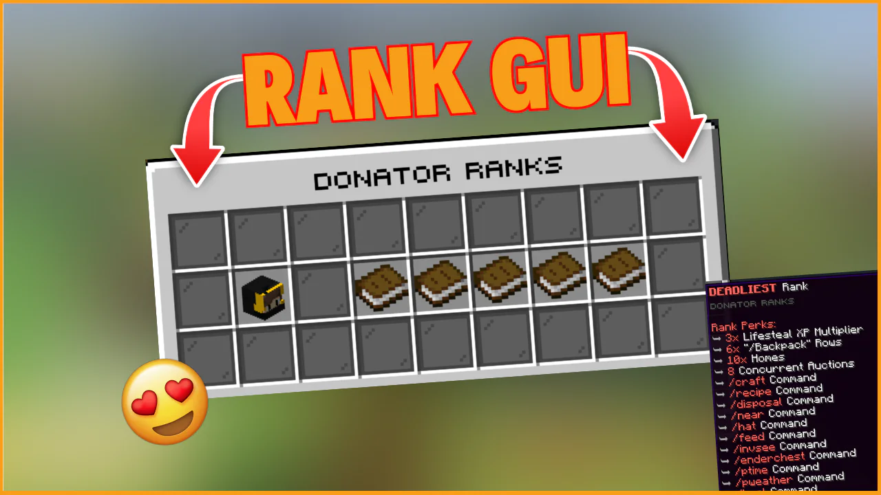 Rank GUI DeluxeMenu Config for Minecraft – Easy Download & Setup